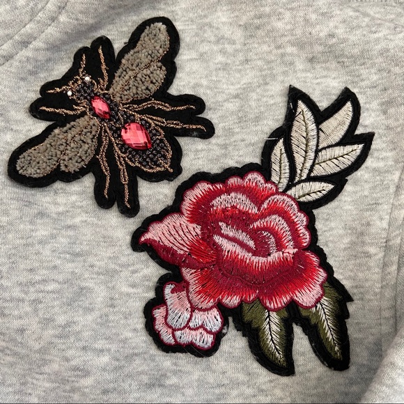 Embroidered Hooded Sweatshirt - Picture 3 of 4